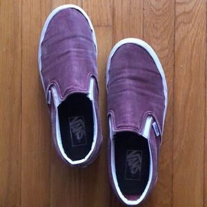 Burgundy vans